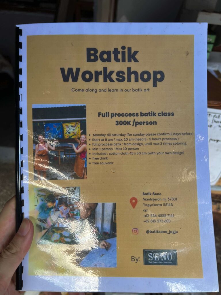 Batik course options