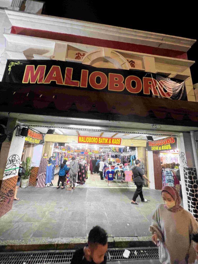 Exterior of the batik shop