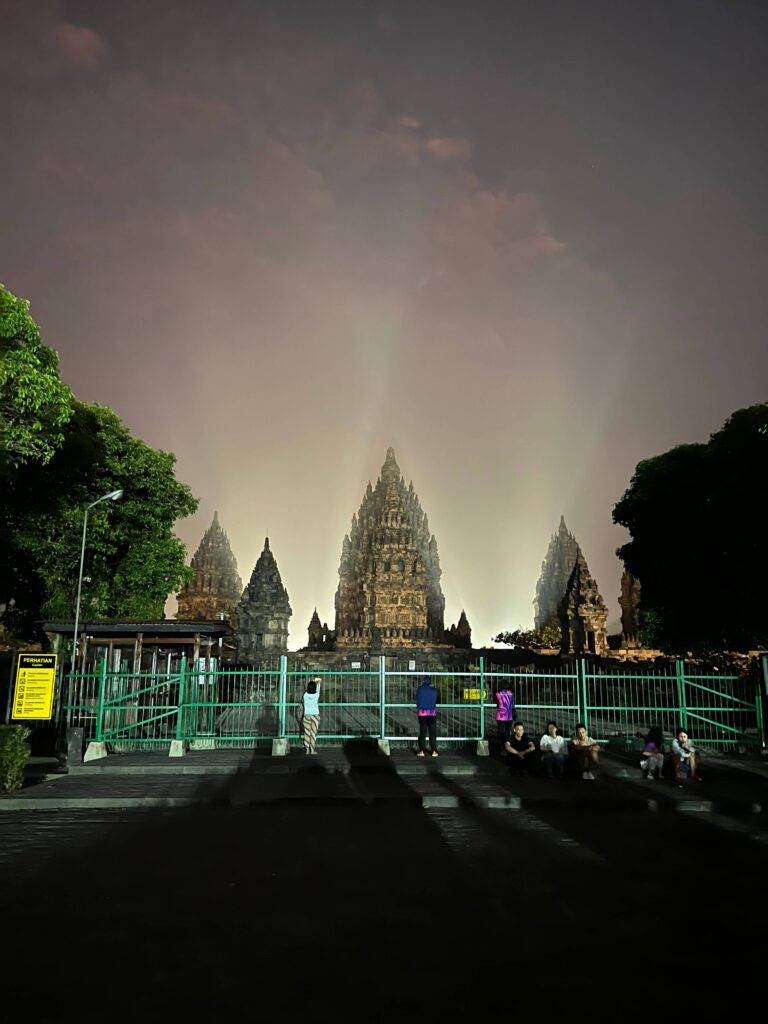 Prambanan Temple at sunrise
