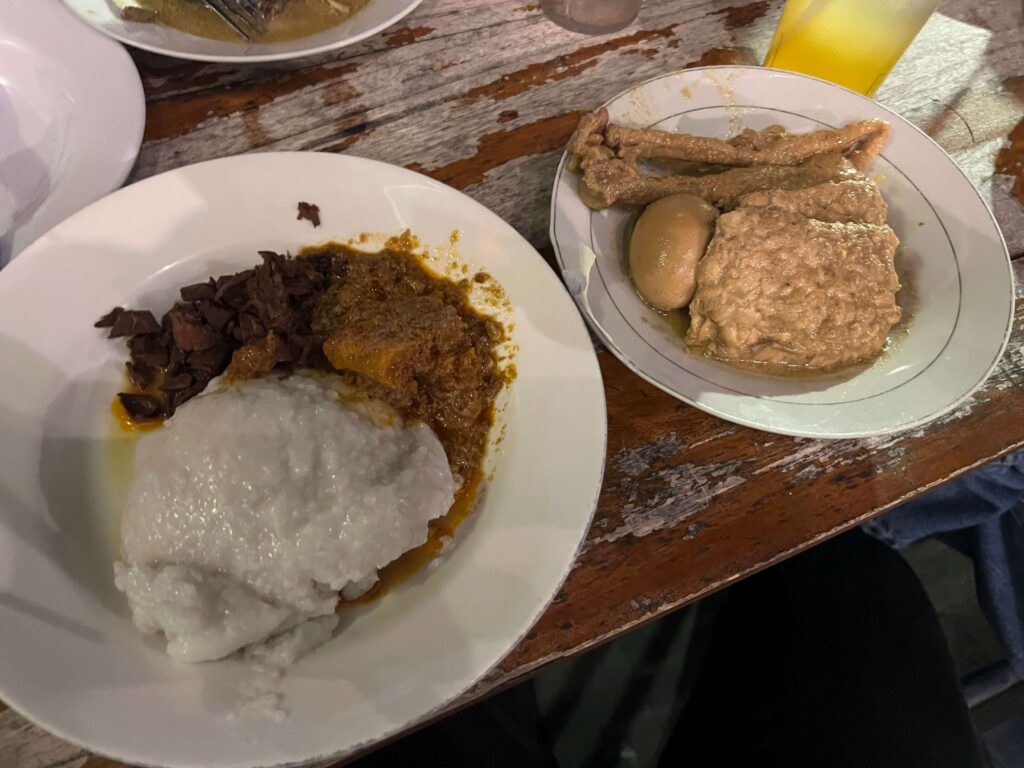 Bubur at Gudeg Sagan