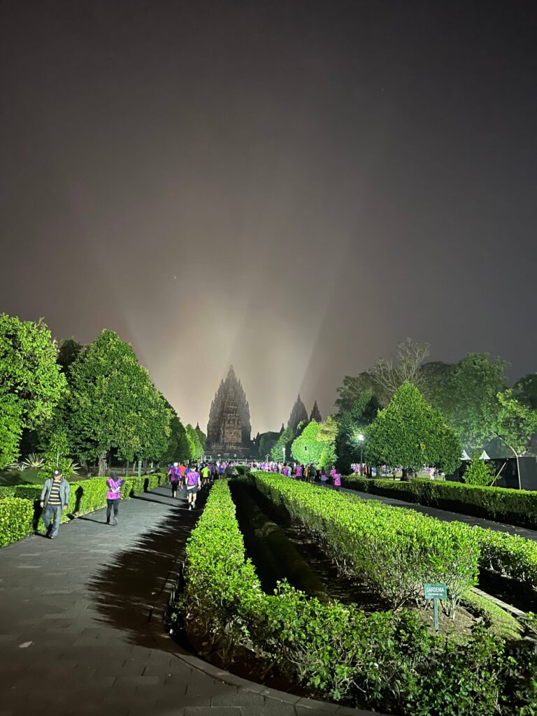 Prambanan Temple Compounds before sunrise | A Hindu temple and World Heritage Site in Yogyakarta, Indonesia