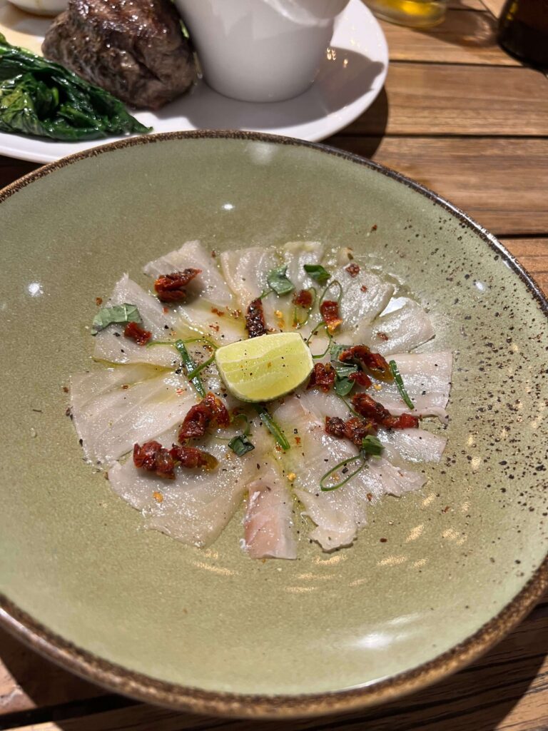 Smoked Cod Fish Carpaccio