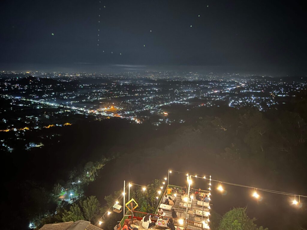 Bukit Bintang Night view of Yogyakarta
