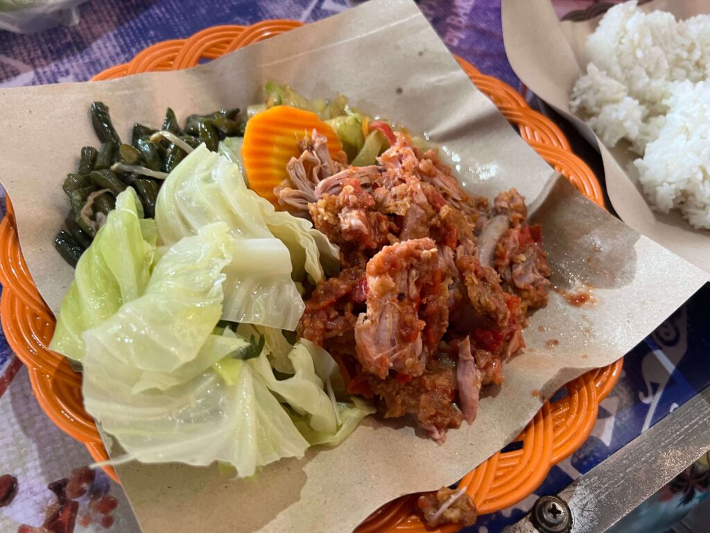 Ayam Geprek dish
