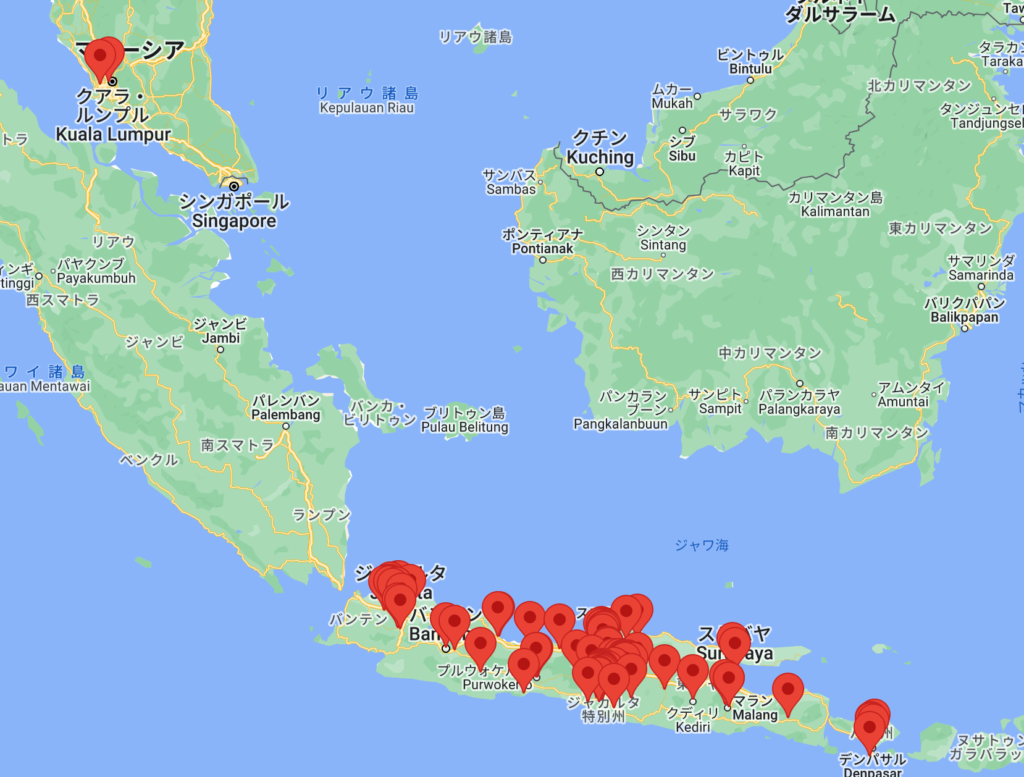 Waroeng SS branch map