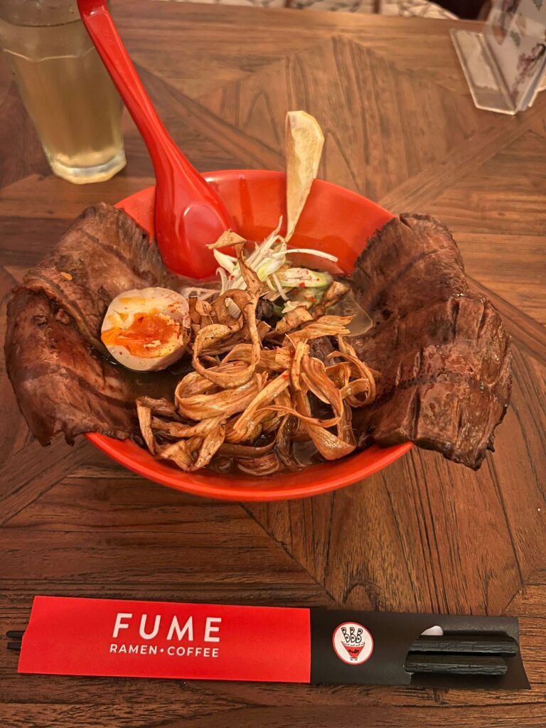 Gyu-Daioh (Roast Beef and Truffle-scented Shoyu Ramen) | FUME Jakarta Ramen