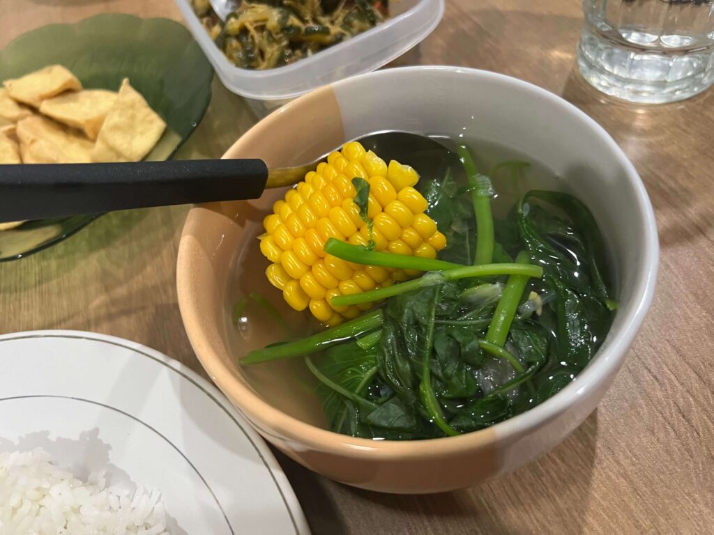 Sayur Bening Bayam