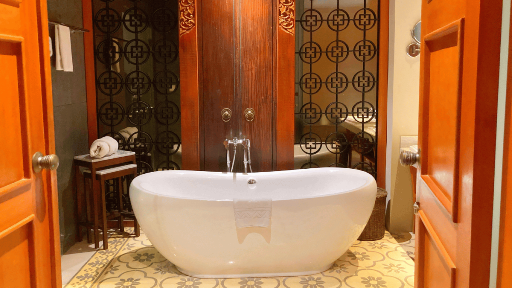 Bathroom at Swarga Suites Bali Berawa | Bali Canggu Hotel