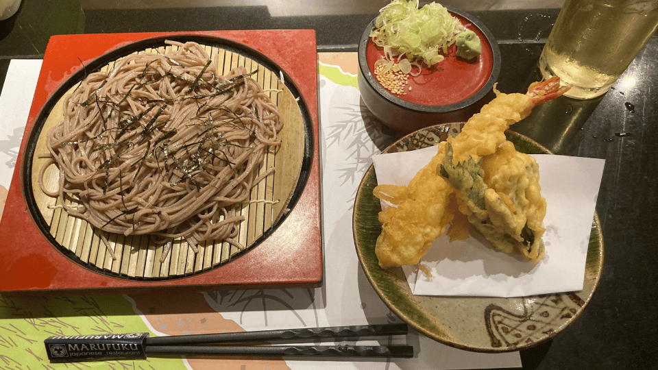 Soba and Tempura Set | Marufuku Jakarta Blok M Japanese Restaurant/Izakaya