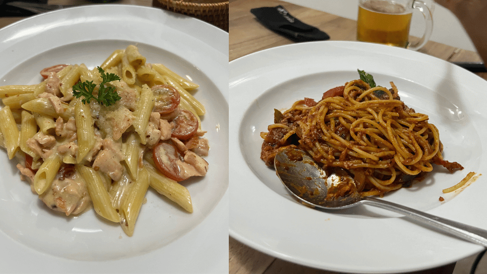 Pasta at Nanamia Pizzeria Jogja | Recommended Menu