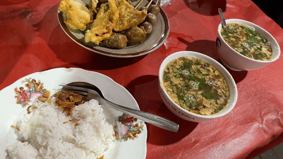 Side dishes at Soto Kudus & Nasi Pindang Inna