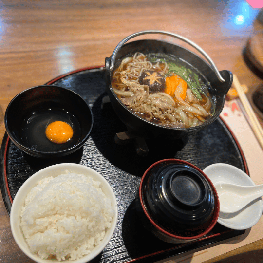 Lunch Set (Beef Sukiyaki) | Tori hachi jakarta Japanese restaurant & izakaya