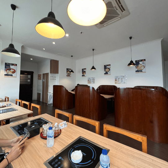 Table seating inside | Jakarta Blok M Ramen Fujiyama 55