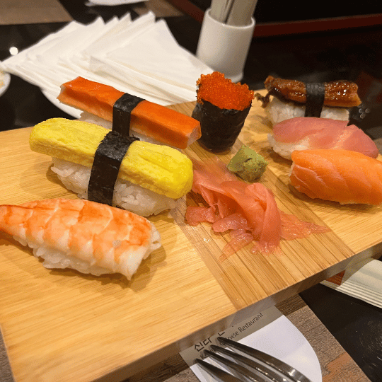 Assorted Sushi at Silla Restaurant | Indonesian Yogyakarta Korean Food
