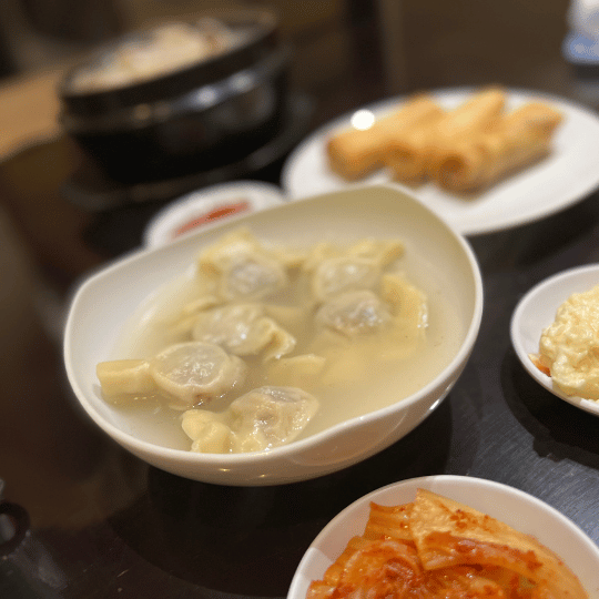 Boiled Dumplings at Silla Restaurant | Indonesian Yogyakarta Korean Food