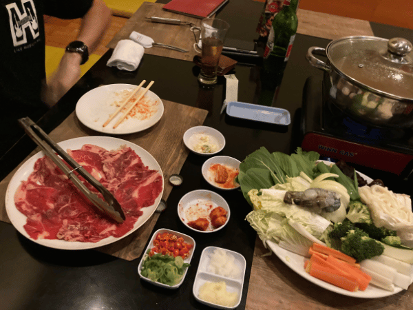 Shabu-shabu at Silla Restaurant | Indonesian Yogyakarta Korean Food